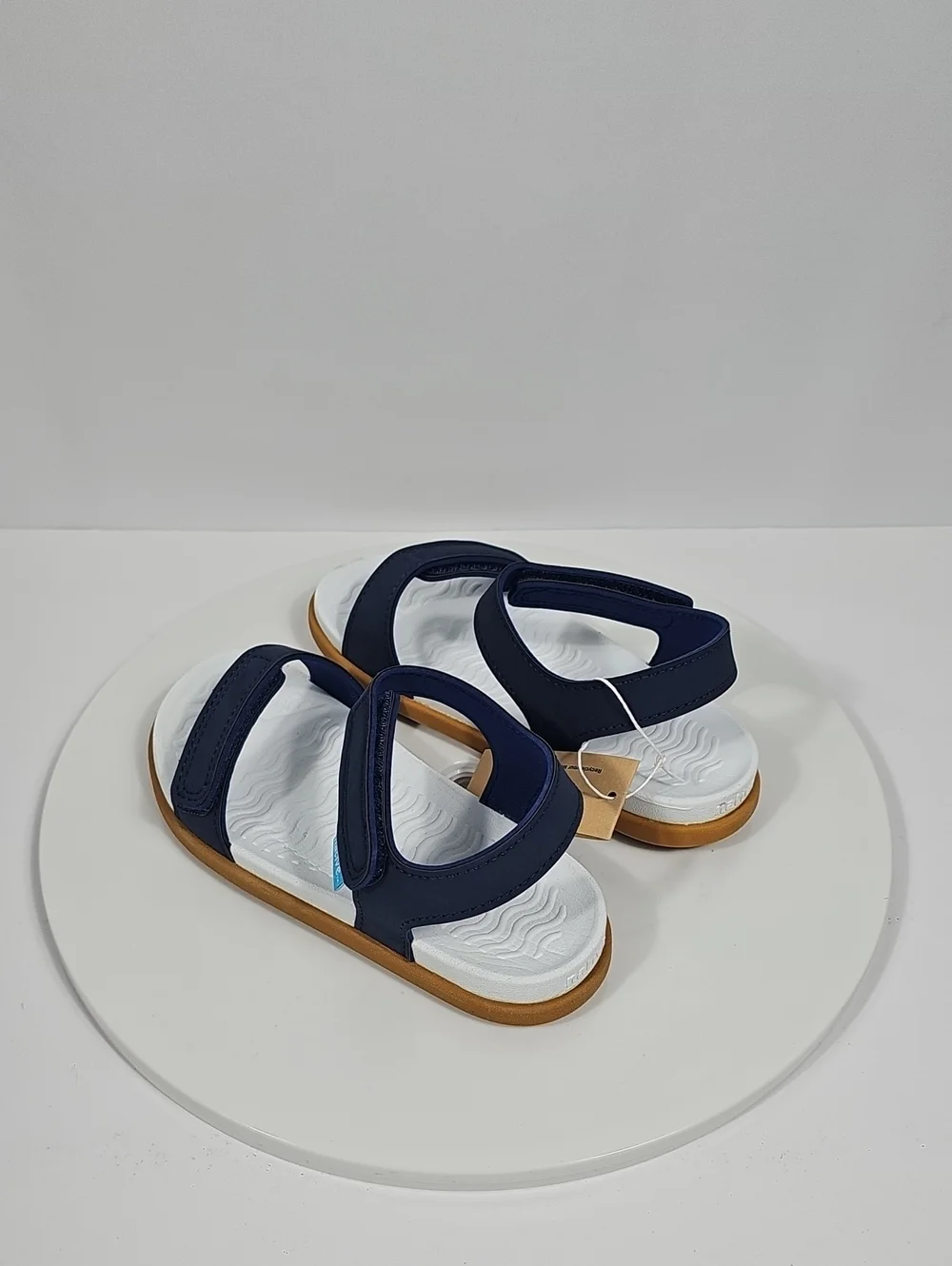 Native Charley Sandals C11 Regatta Blue Hook & Loop EVA NIB Beach Outdoor Travel